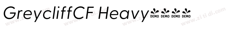 GreycliffCF Heavy字体转换